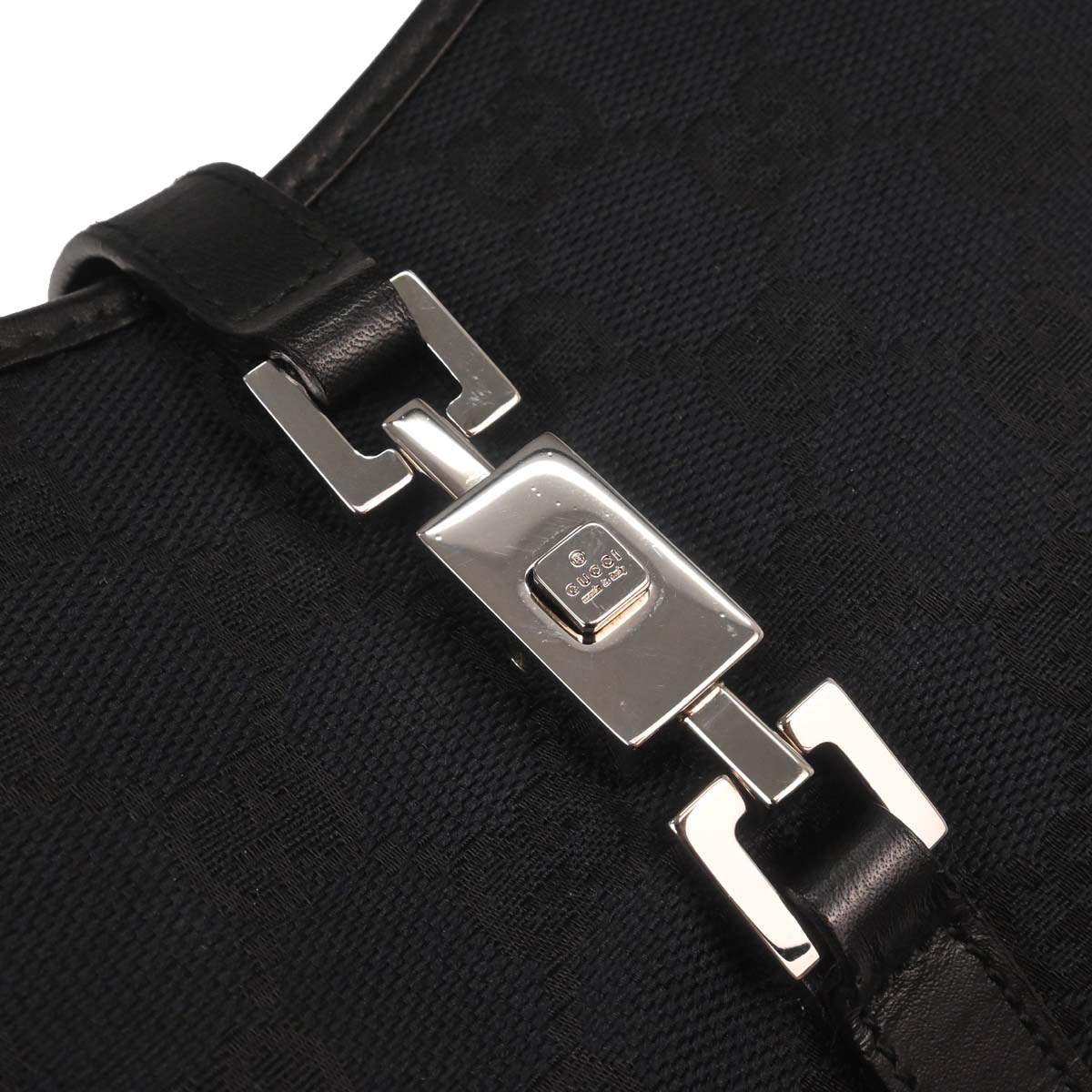 Gucci Black GG Jackie Handbag