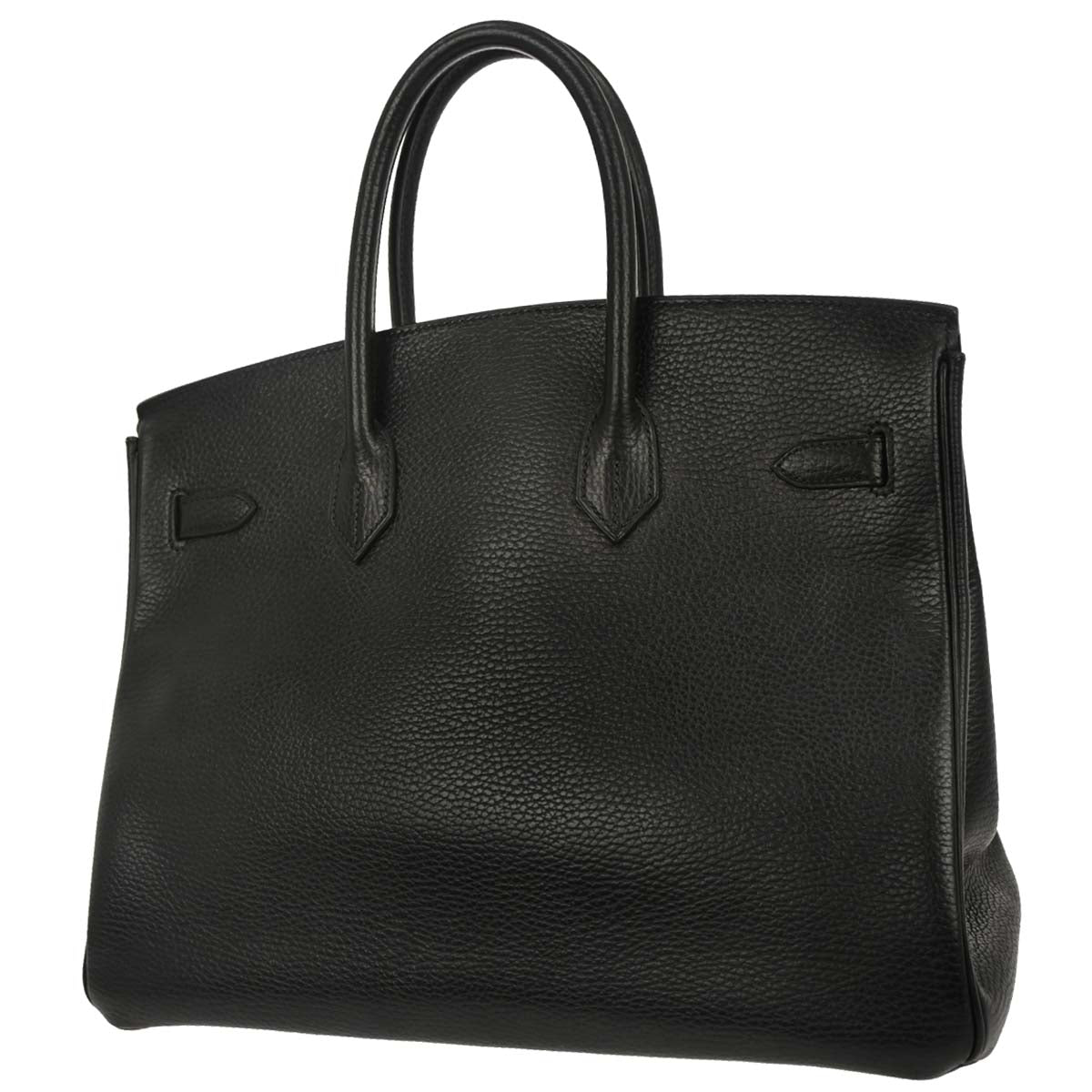 Hermes Black Ardennes Birkin 35 Handbag