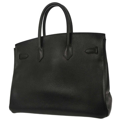 Hermes Black Ardennes Birkin 35 Handbag