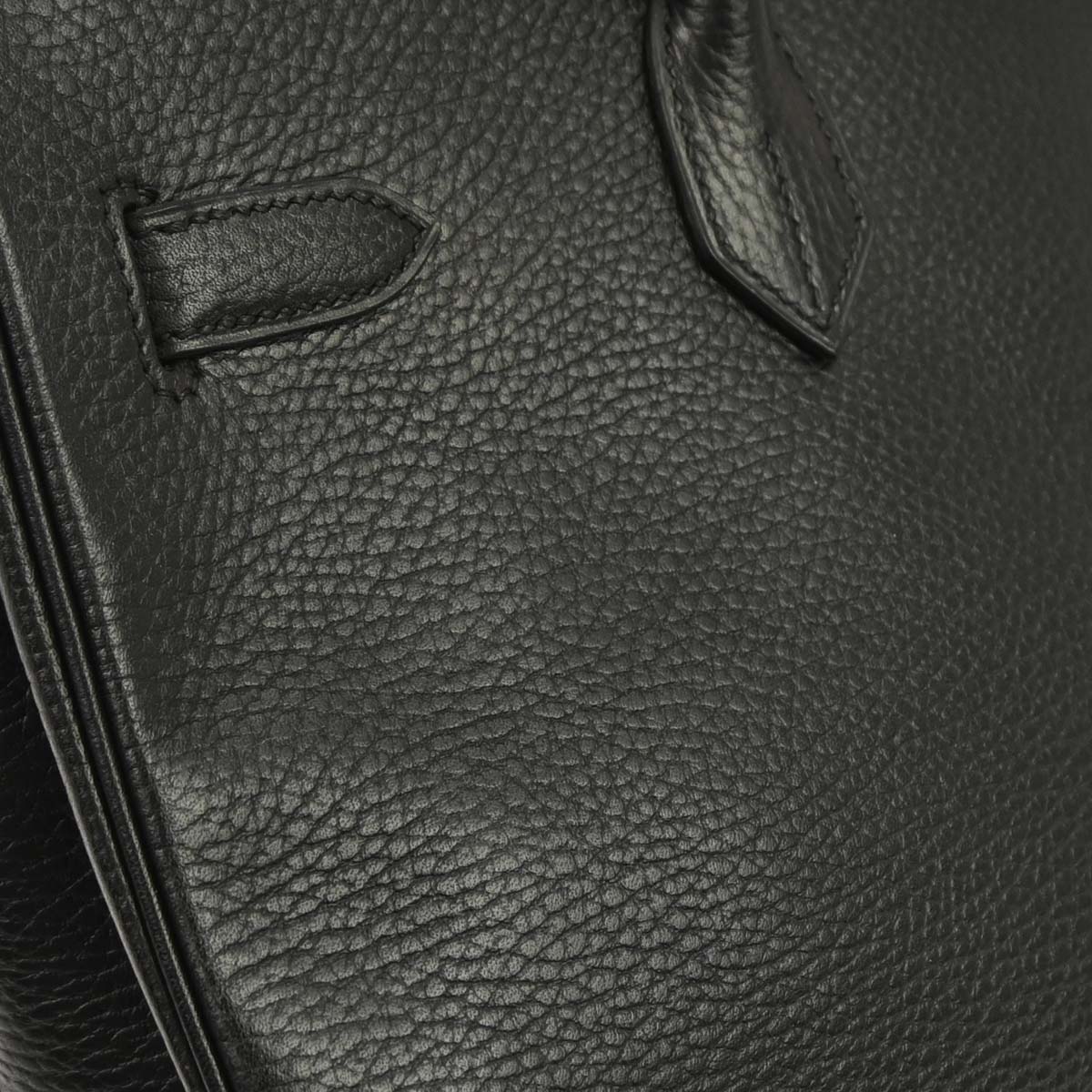 Hermes Black Ardennes Birkin 35 Handbag