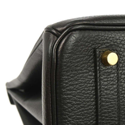 Hermes Black Ardennes Birkin 35 Handbag