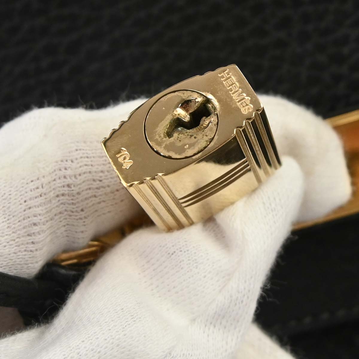 Hermes Black Ardennes Birkin 35 Handbag