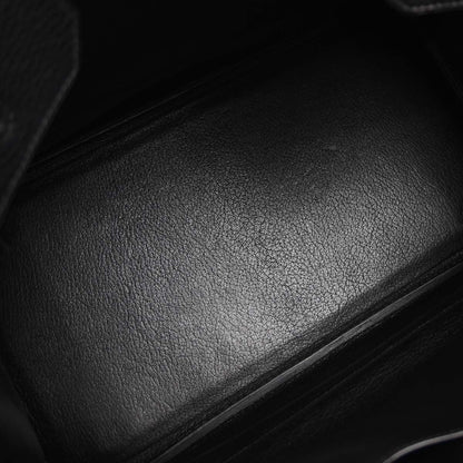 Hermes Black Ardennes Birkin 35 Handbag