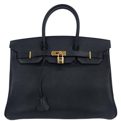 Hermes Blue Marine Epsom Birkin 35 Handbag