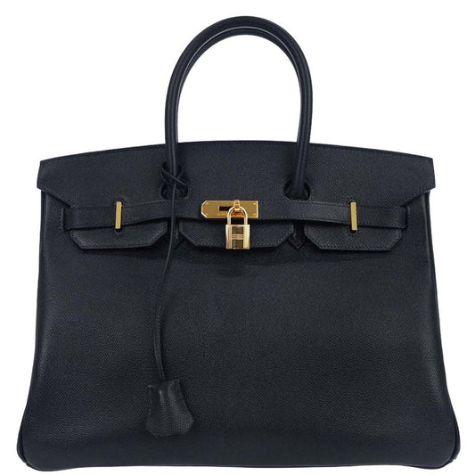 Hermes Blue Marine Epsom Birkin 35 Handbag