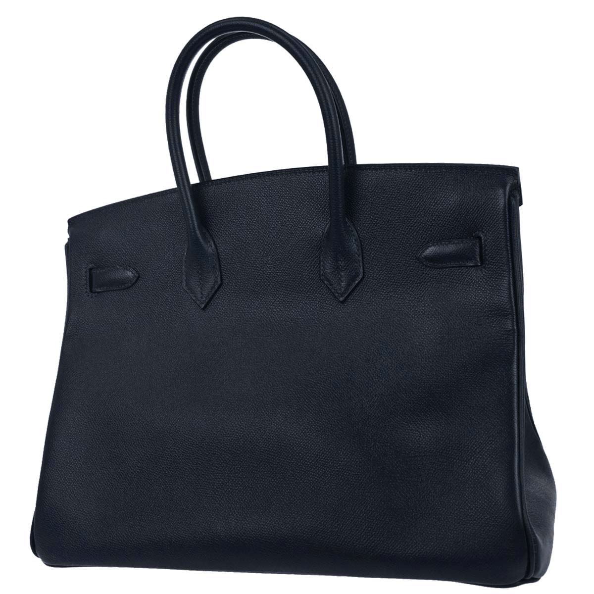 Hermes Blue Marine Epsom Birkin 35 Handbag