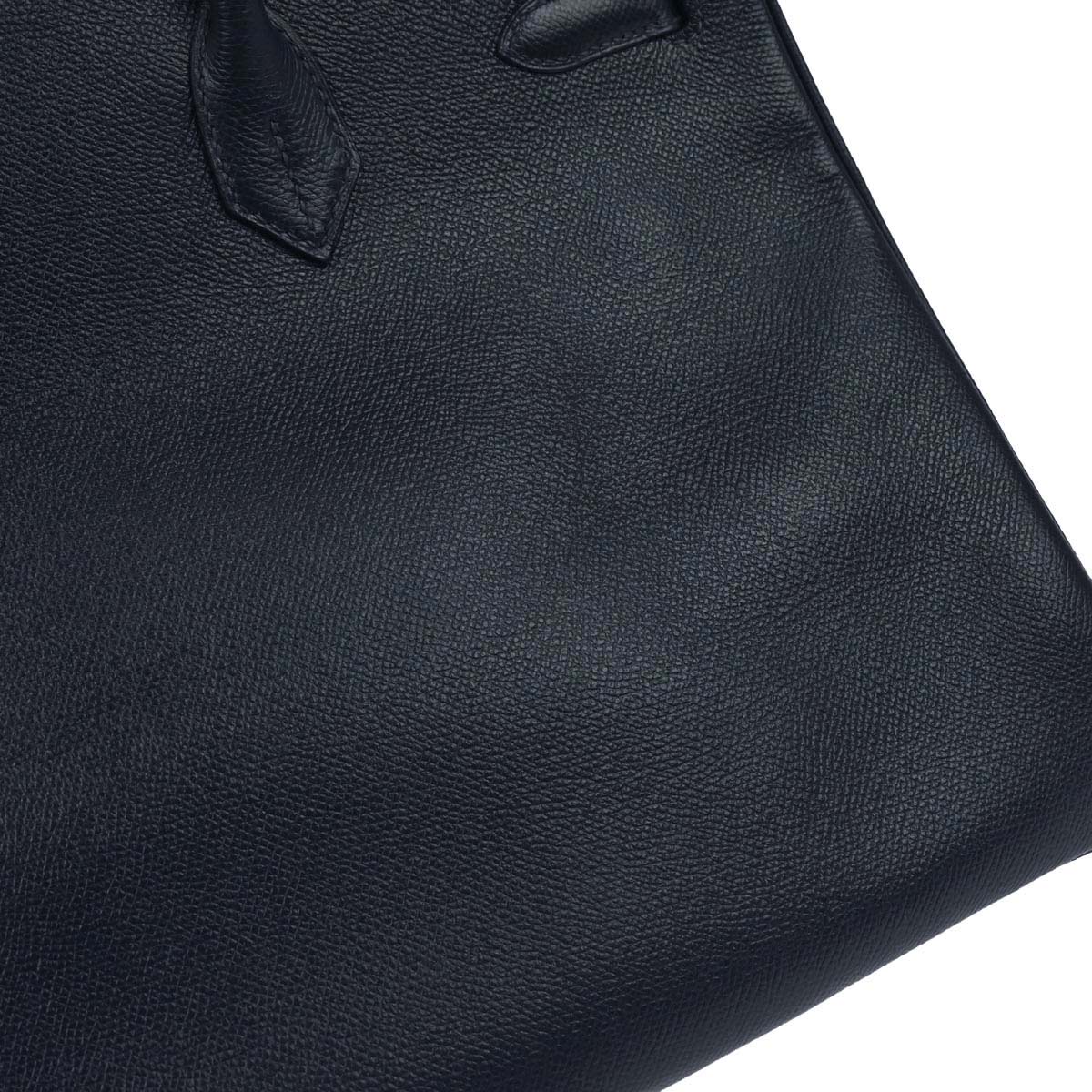 Hermes Blue Marine Epsom Birkin 35 Handbag