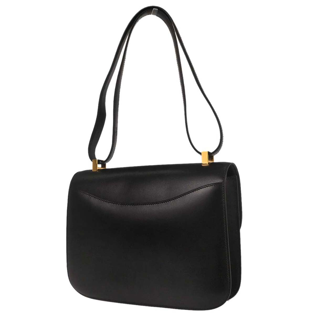 Hermes Black Box Calf Constance 23 Shoulder Bag