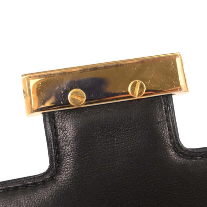 Hermes Black Box Calf Constance 23 Shoulder Bag