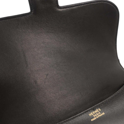 Hermes Black Box Calf Constance 23 Shoulder Bag