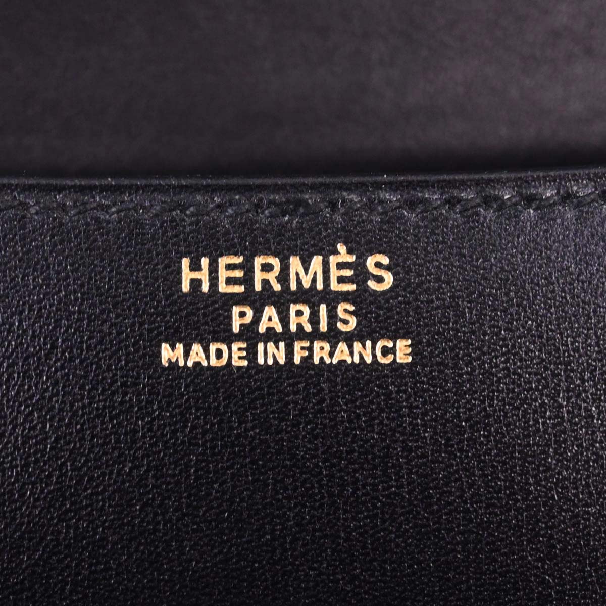 Hermes Black Box Calf Constance 23 Shoulder Bag