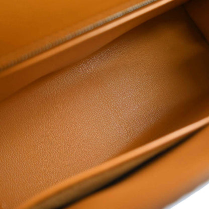 Hermes Orange Box Calf Kelly 32 Sellier 2way Shoulder Handbag