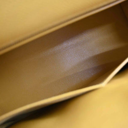 Hermes Jaune Courchevel Kelly 32 Sellier 2way Shoulder Handbag