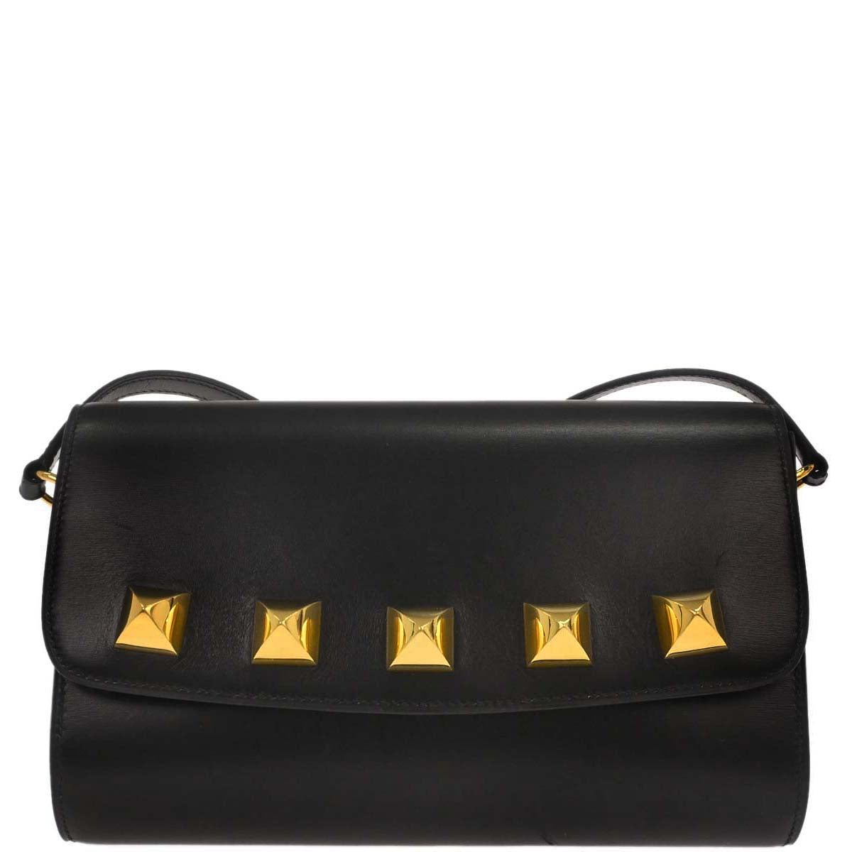 Hermes Black Box Calf Doggy Medor Shoulder Bag