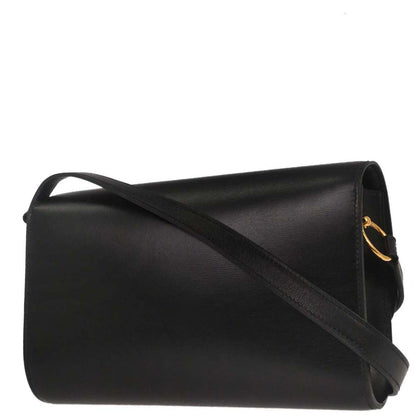 Hermes Black Box Calf Doggy Medor Shoulder Bag