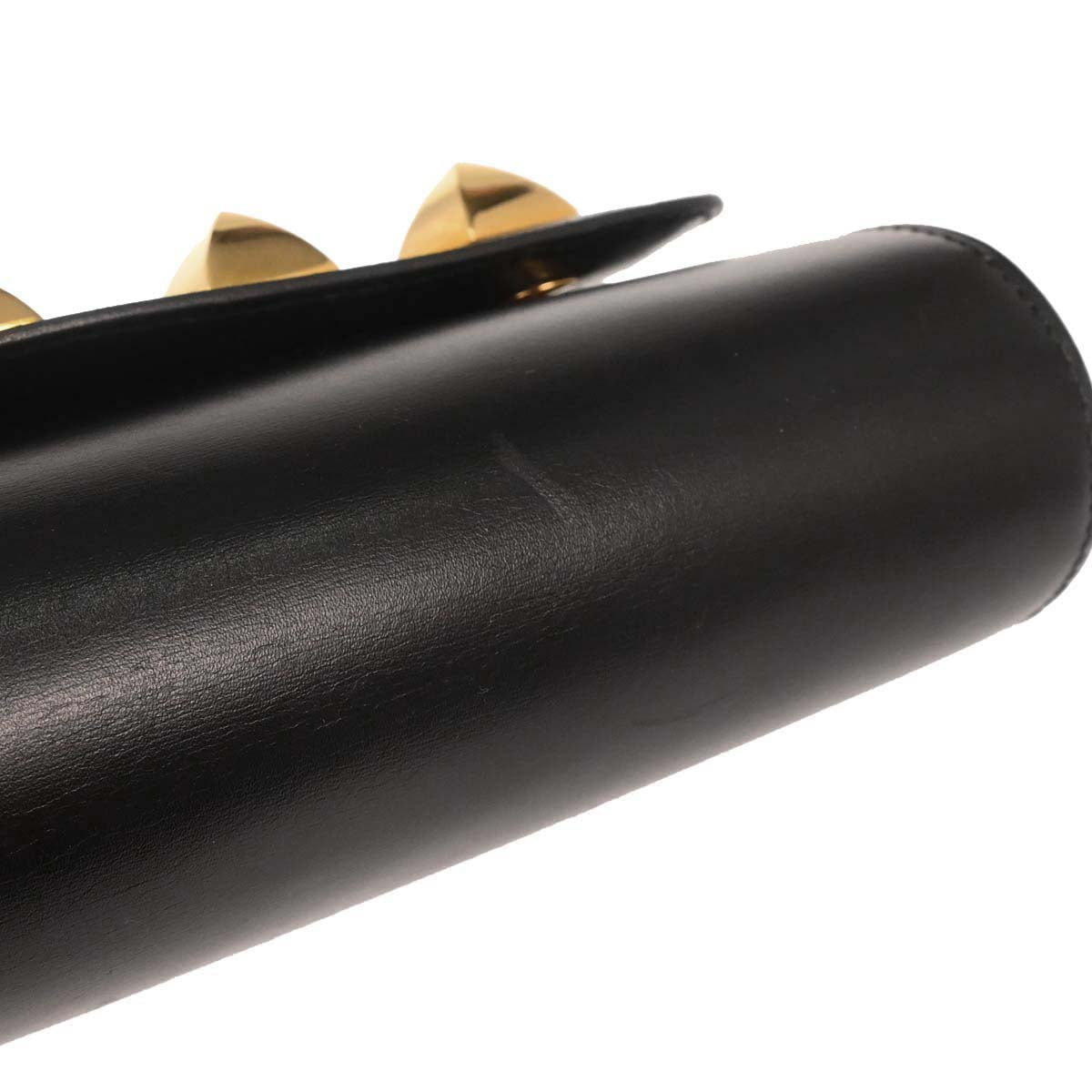 Hermes Black Box Calf Doggy Medor Shoulder Bag