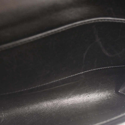 Hermes Black Box Calf Doggy Medor Shoulder Bag