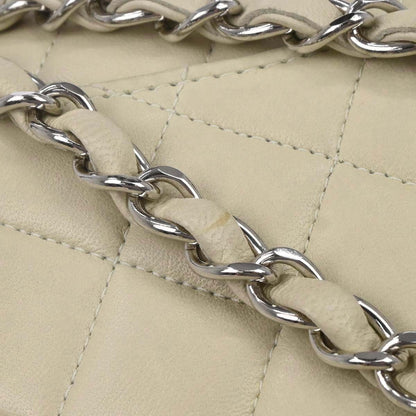 Chanel 1997-1999 Ivory Lambskin Small Classic Double Flap Shoulder Bag