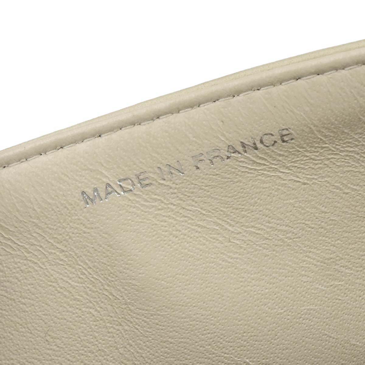 Chanel 1997-1999 Ivory Lambskin Small Classic Double Flap Shoulder Bag