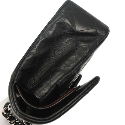 Chanel Black Lambskin Small Classic Double Flap Shoulder Bag