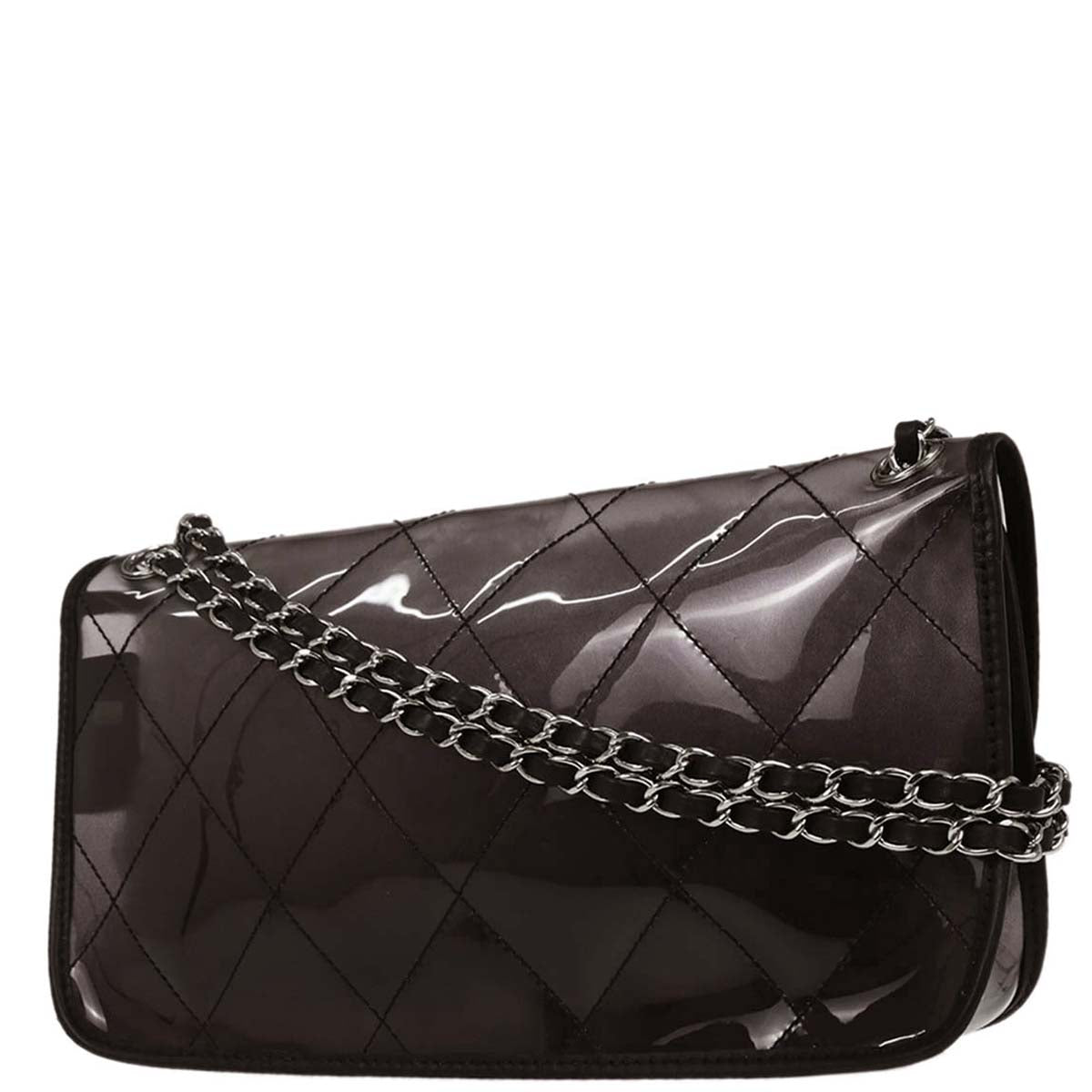 Chanel 2006-2008 Black PVC Shoulder Bag