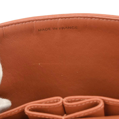 Chanel 1996-1997 Orange Lambskin Small Classic Double Flap Shoulder Bag