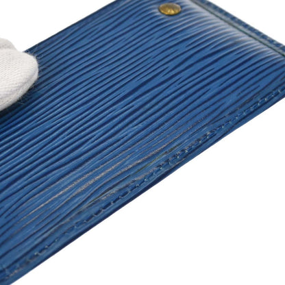 Louis Vuitton Blue Epi Pochette Cles Coin Purse M63805