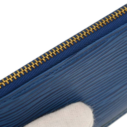 Louis Vuitton Blue Epi Pochette Cles Coin Purse M63805