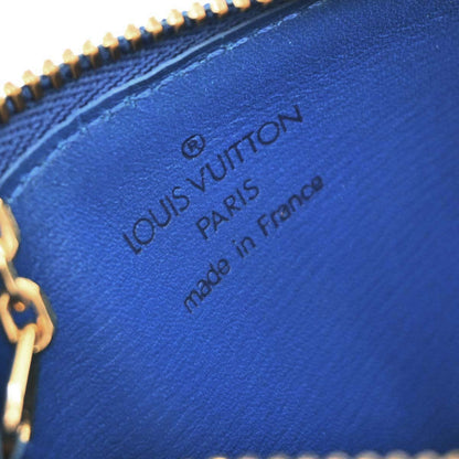 Louis Vuitton Blue Epi Pochette Cles Coin Purse M63805