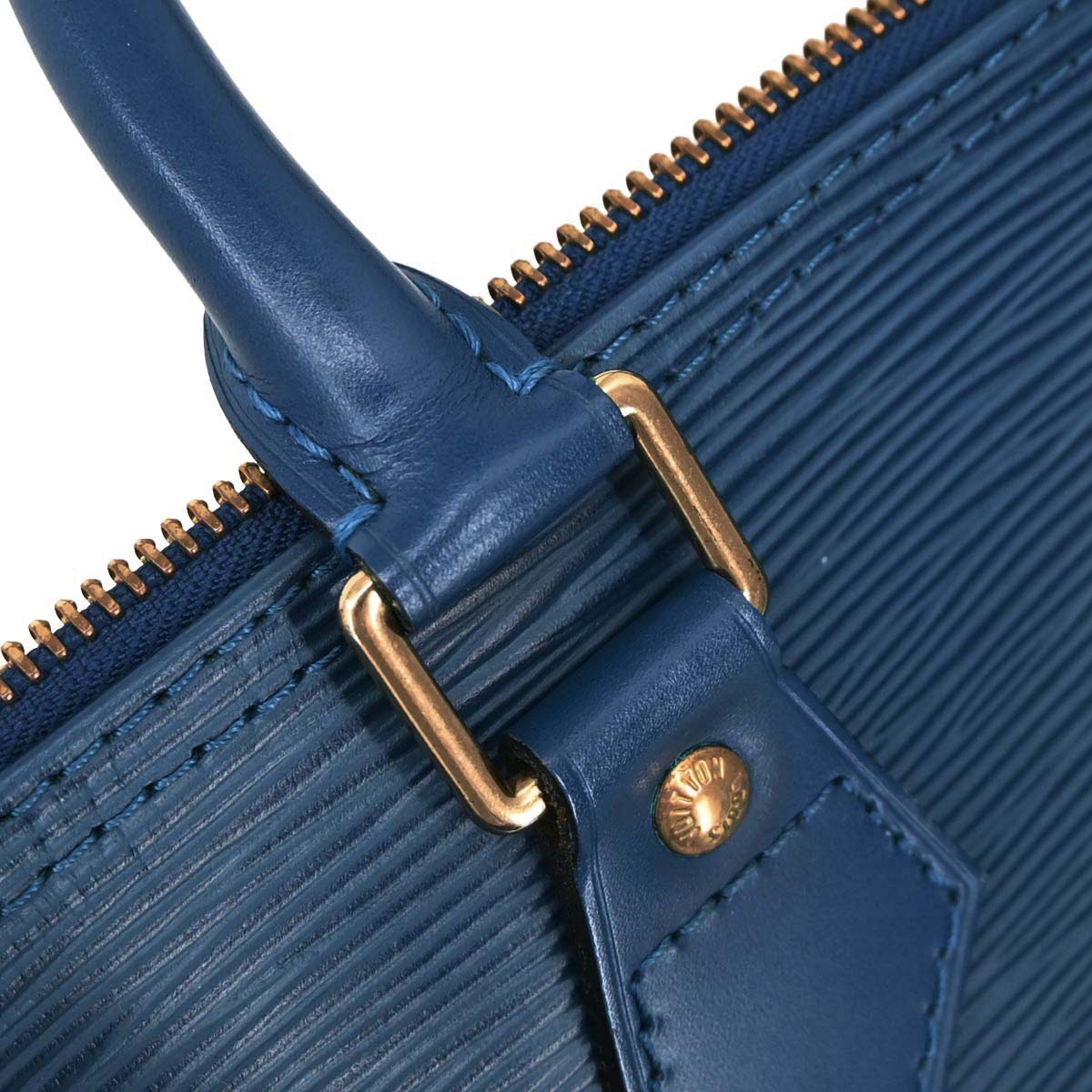 Louis Vuitton 1995 Blue Epi Speedy 25 Handbag M43015