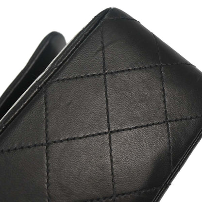 Chanel Black Lambskin Medium Classic Double Flap Shoulder Bag