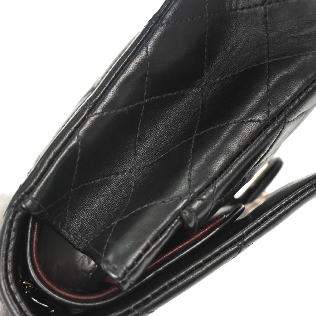 Chanel Black Lambskin Medium Classic Double Flap Shoulder Bag