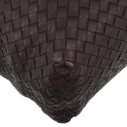 Bottega Veneta Brown Lambskin Intrecciato Tote Bag