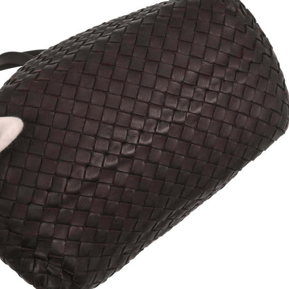 Bottega Veneta Brown Lambskin Intrecciato Tote Bag