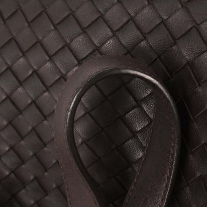 Bottega Veneta Brown Lambskin Intrecciato Tote Bag