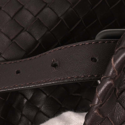 Bottega Veneta Brown Lambskin Intrecciato Tote Bag