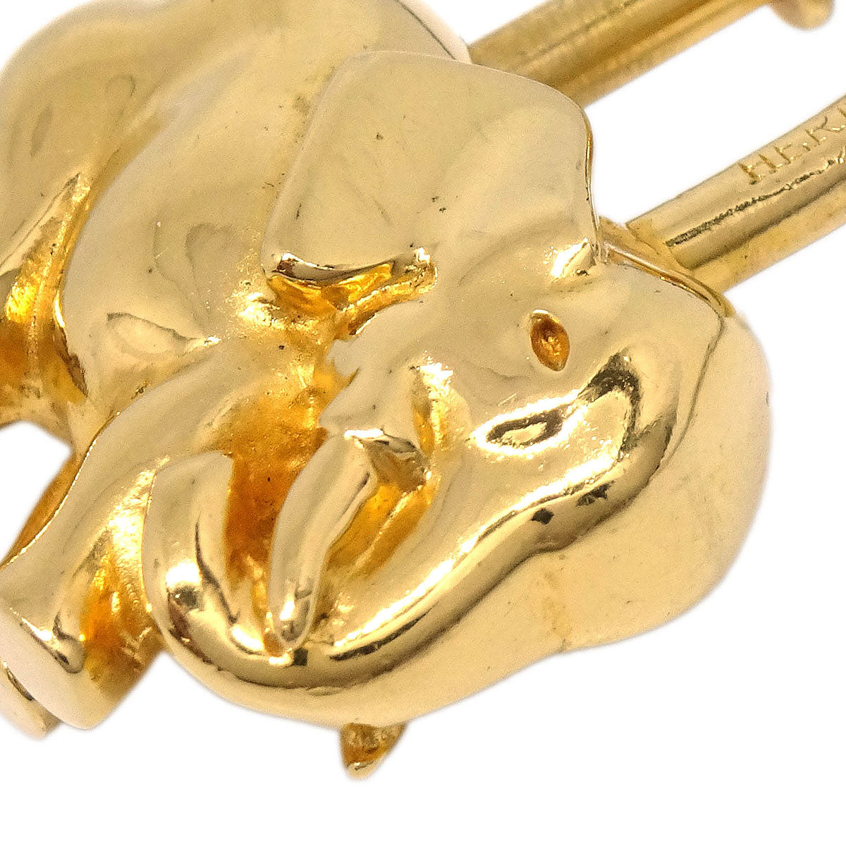 Hermes 1988 Elephant Cadena Gold Small Good