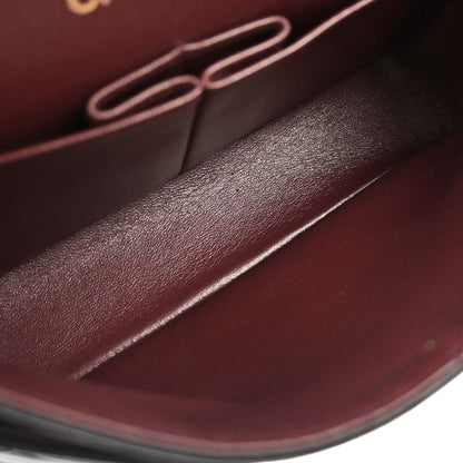 Chanel 1994-1996 Black Lambskin Small Classic Double Flap Shoulder Bag