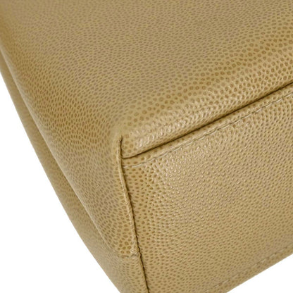 Chanel 1997-1999 Beige Caviar Skin Handbag
