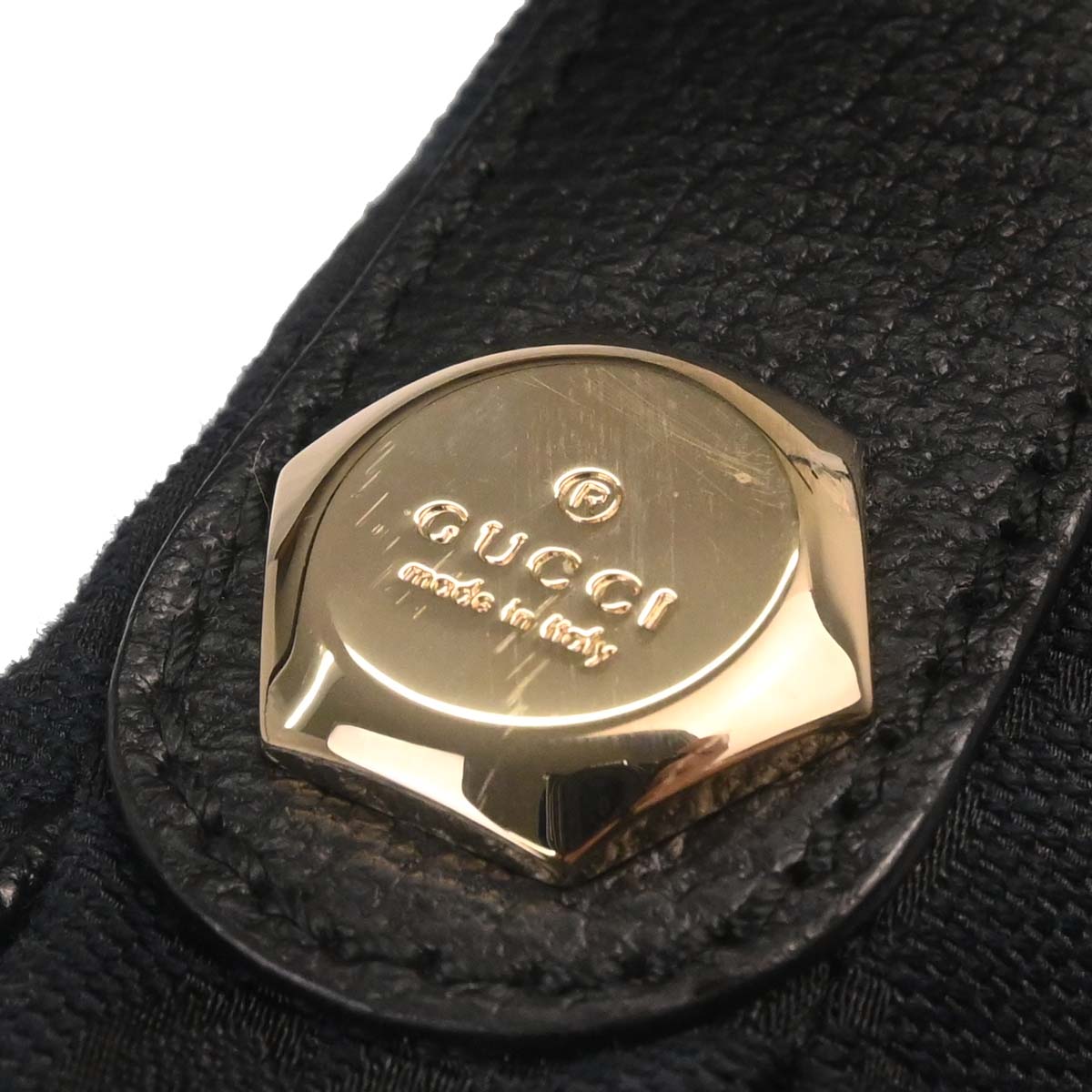 Gucci Black Canvas GG Hobo Handbag