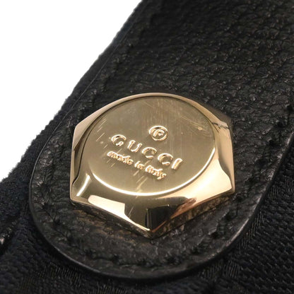 Gucci Black Canvas GG Hobo Handbag