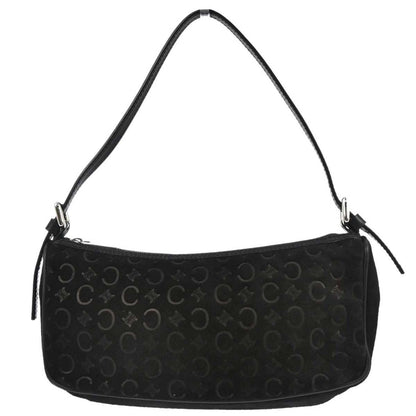Celine Black Suede C Macadam Handbag