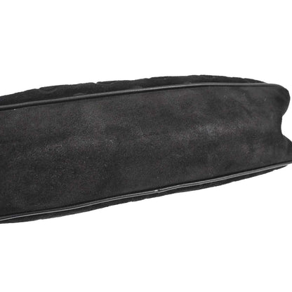 Celine Black Suede C Macadam Handbag