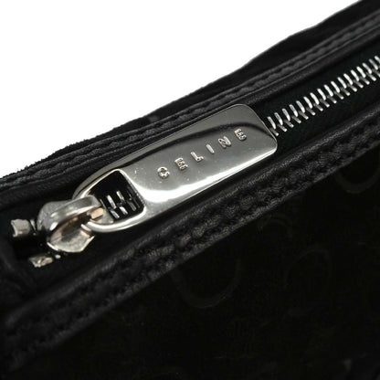 Celine Black Suede C Macadam Handbag