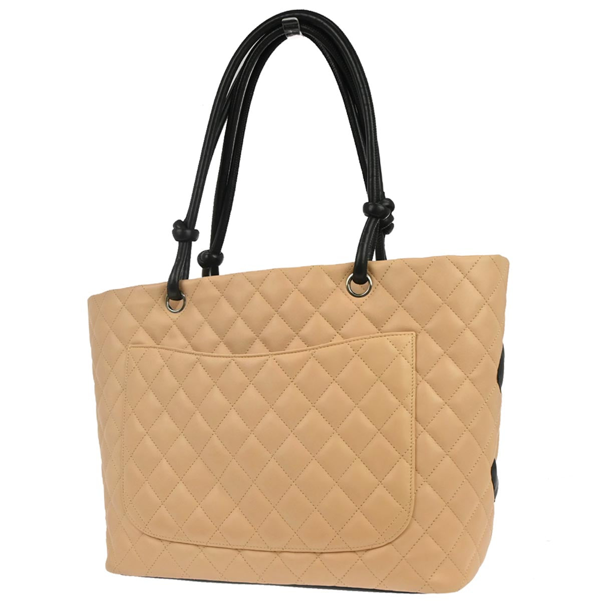 Chanel Beige Calfskin Cambon Ligne Tote Handbag