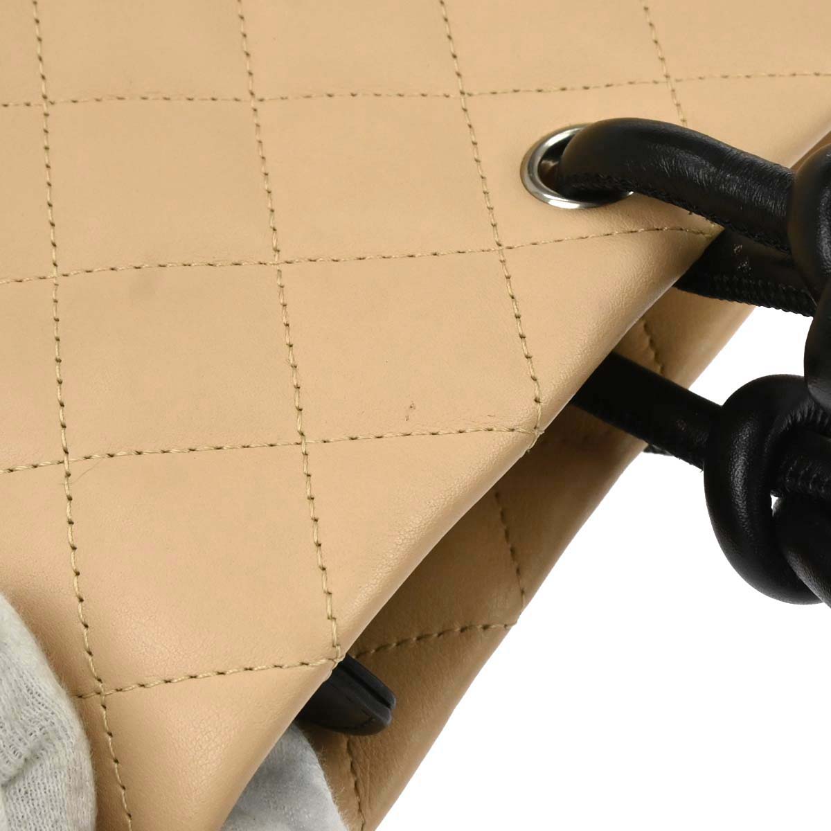 Chanel 2005-2006 Beige Calfskin Cambon Ligne Tote Handbag