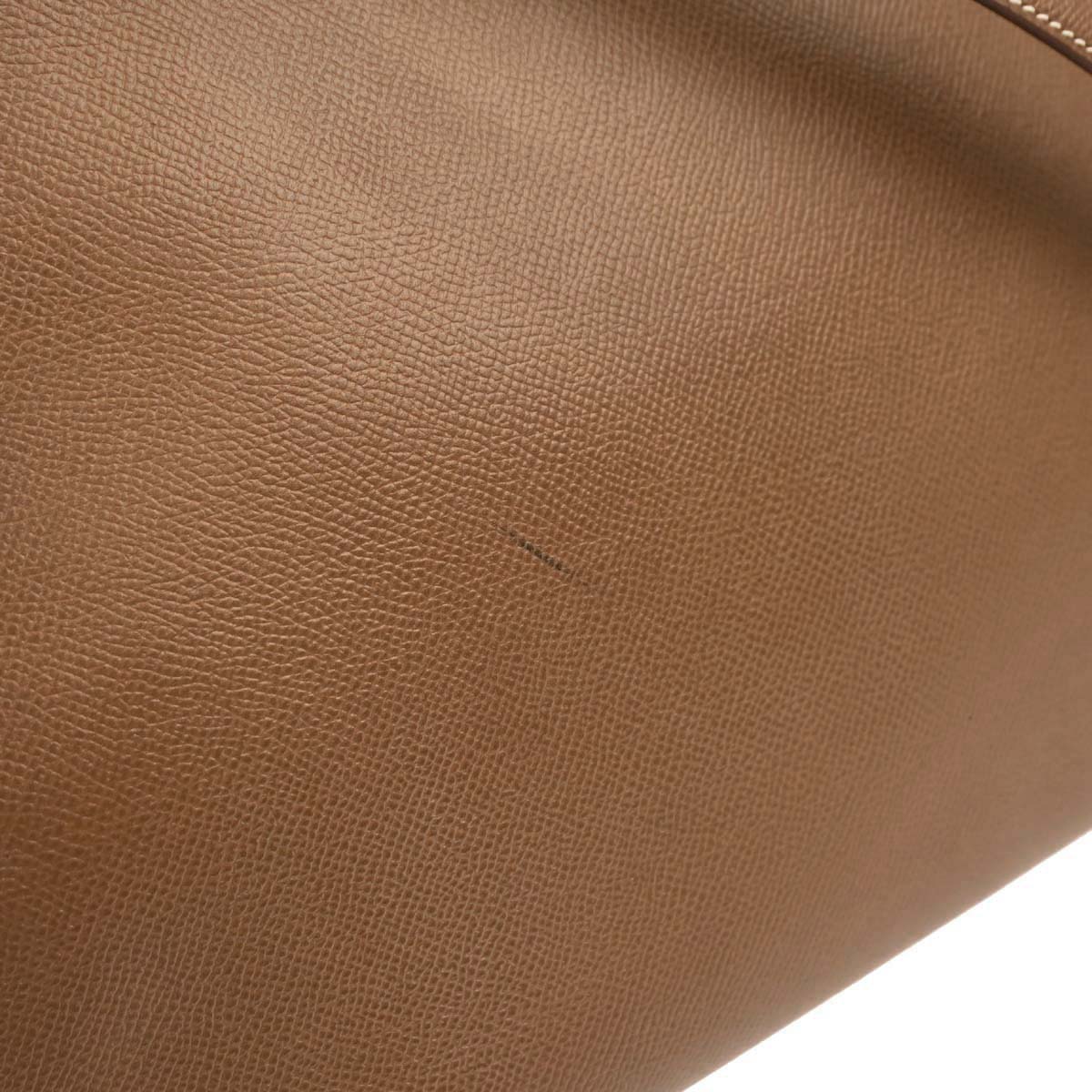 Hermes Gold Courchevel Kelly 35 Retourne 2way Shoulder Handbag