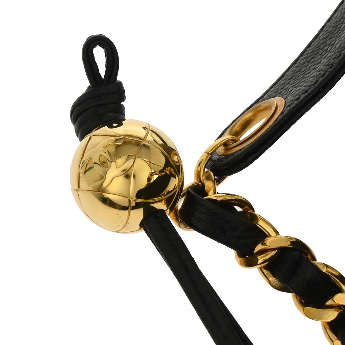 Chanel 1994-1996 Black Caviar Skin Triple CC Shoulder Tote Bag