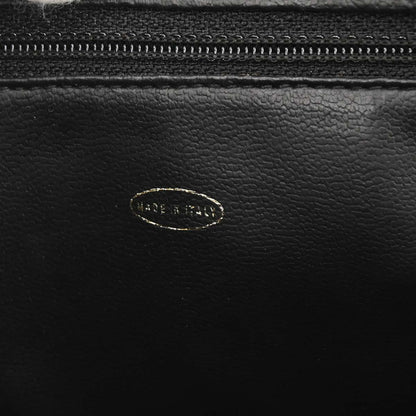 Chanel 1994-1996 Black Caviar Skin Triple CC Shoulder Tote Bag