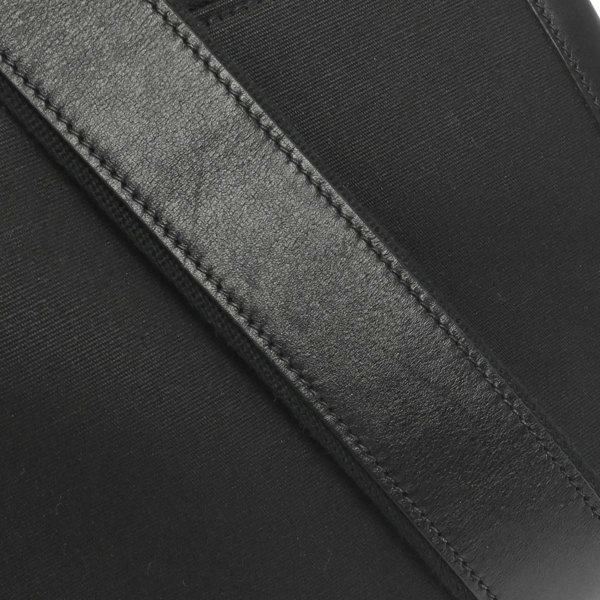 Hermes Black Toile Officier Box Calf Kelly Lakis 40 2way Shoulder Handbag